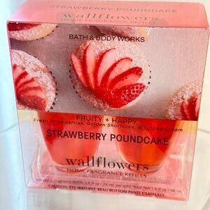 Bath & Body Works Wallflower Refills Strawberry Poundcake 2 Pack Refill